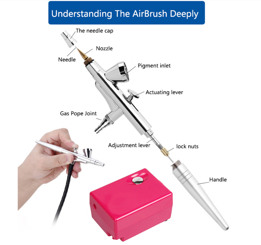 Mini Airbrush Beauty Set with Makeup Airbrush Kit